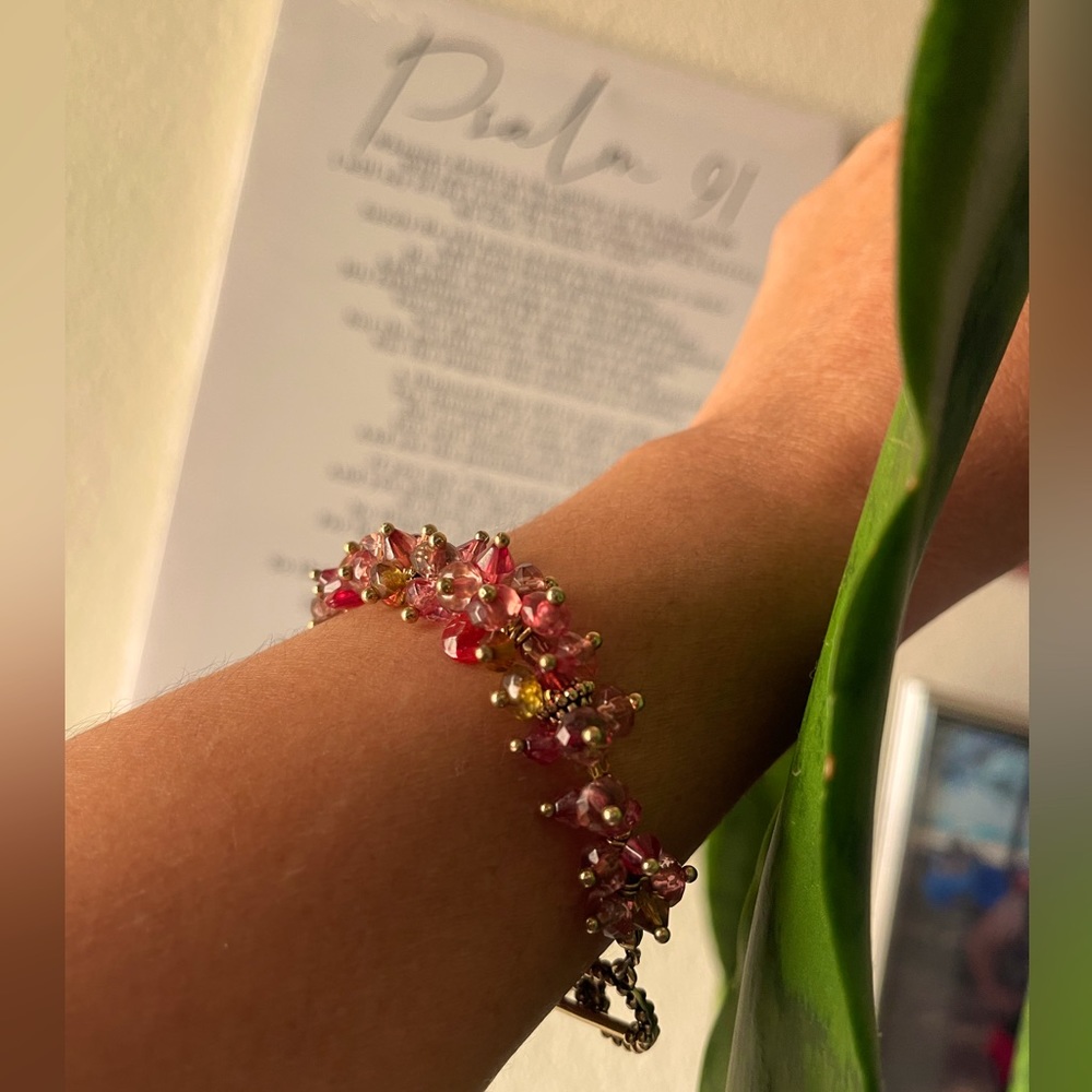 Beautiful piece Old pink bracelet